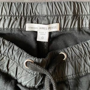 James Peres black joggers